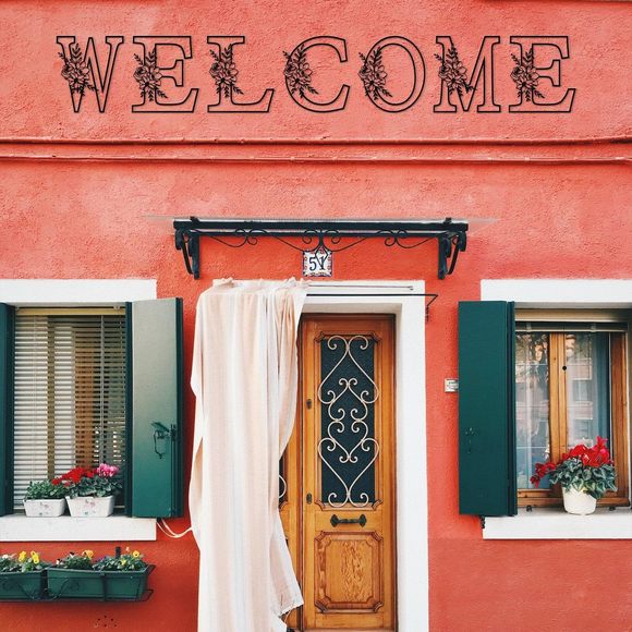 12" Black Metal Letter Wall Decor, Visual 3d Letter Sign Wall Decor Large😋 - Picture 7 of 9